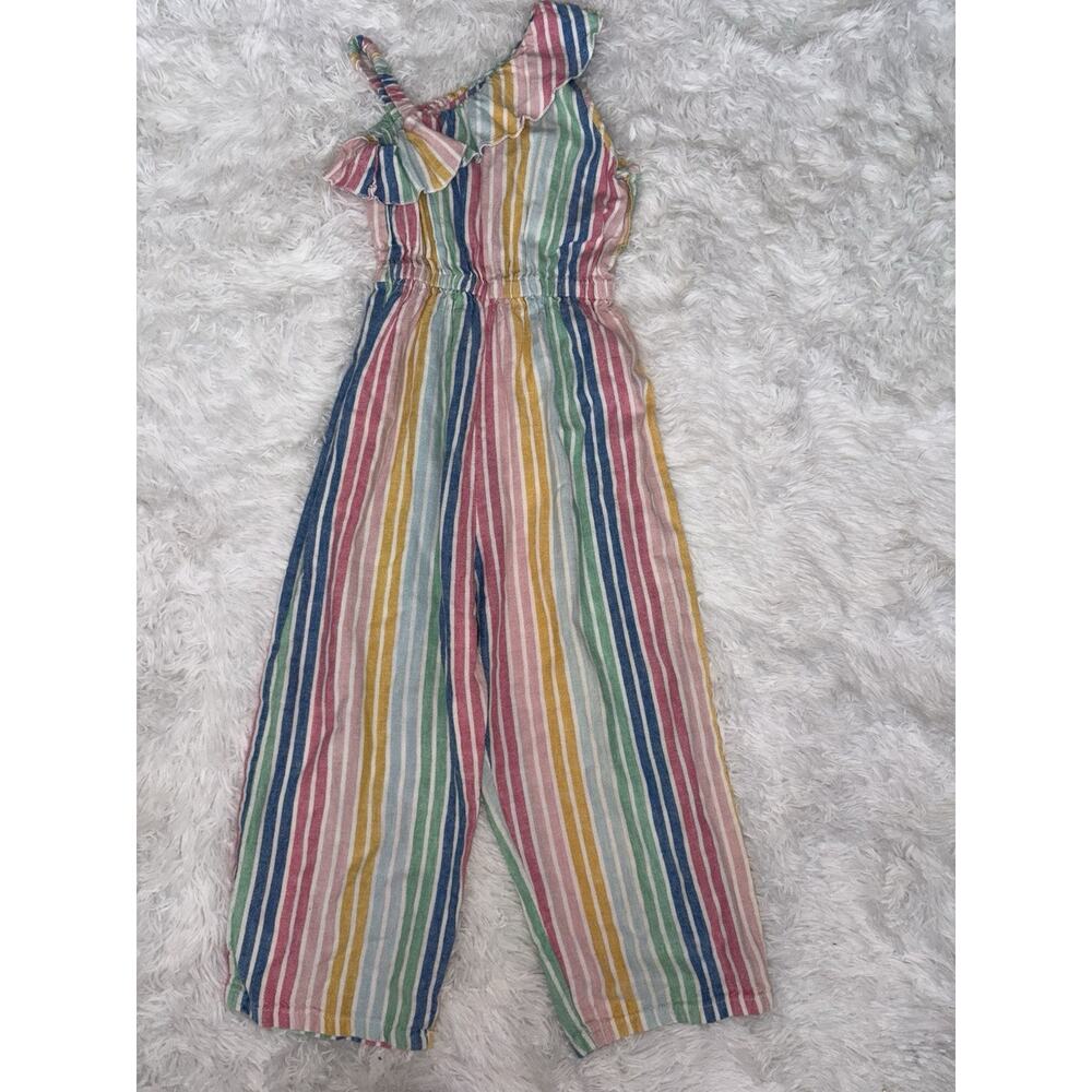 A.T.U.N. Girls 11/12 Multicolor Striped Sleeveless Romper. Adorable, Grt Quality